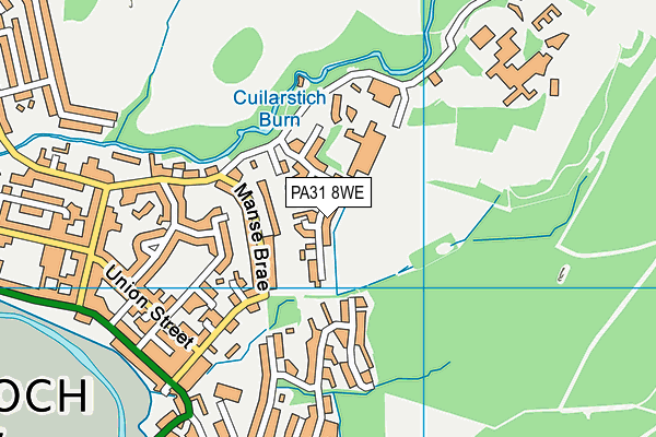 PA31 8WE map - OS VectorMap District (Ordnance Survey)