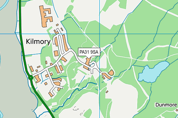 PA31 9SA map - OS VectorMap District (Ordnance Survey)