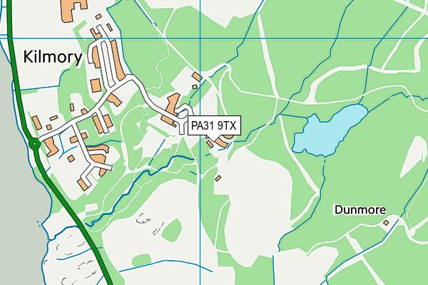 PA31 9TX map - OS VectorMap District (Ordnance Survey)