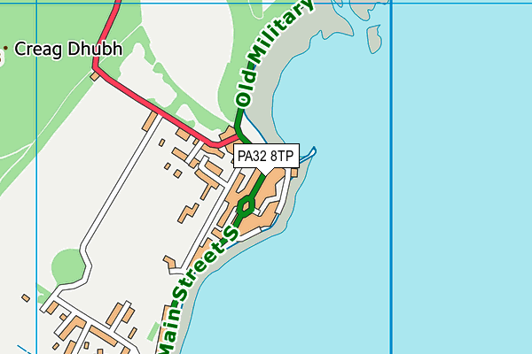 PA32 8TP map - OS VectorMap District (Ordnance Survey)