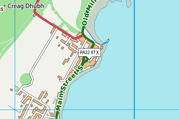 PA32 8TX map - OS VectorMap District (Ordnance Survey)
