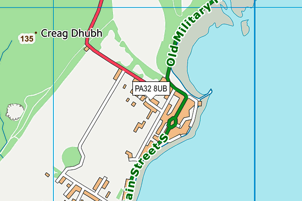 PA32 8UB map - OS VectorMap District (Ordnance Survey)