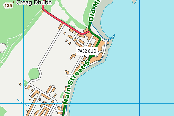 PA32 8UD map - OS VectorMap District (Ordnance Survey)