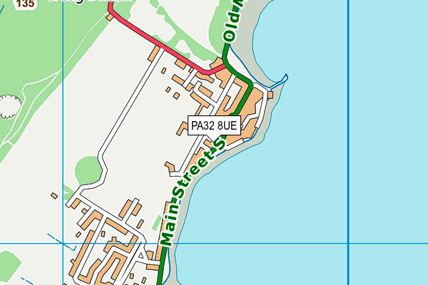 PA32 8UE map - OS VectorMap District (Ordnance Survey)
