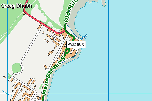 PA32 8UX map - OS VectorMap District (Ordnance Survey)
