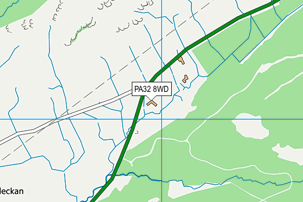 PA32 8WD map - OS VectorMap District (Ordnance Survey)