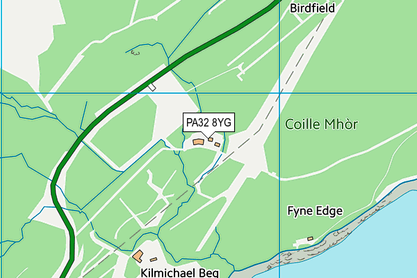 PA32 8YG map - OS VectorMap District (Ordnance Survey)