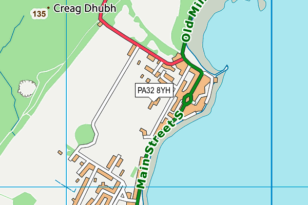 PA32 8YH map - OS VectorMap District (Ordnance Survey)