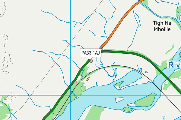 PA33 1AJ map - OS VectorMap District (Ordnance Survey)