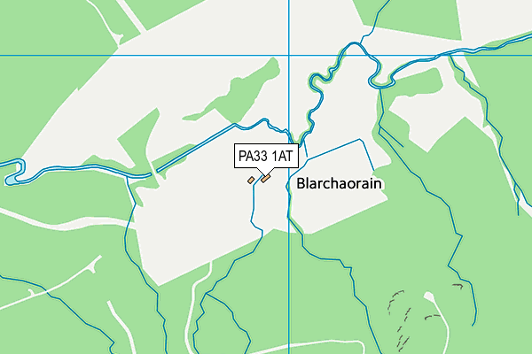 PA33 1AT map - OS VectorMap District (Ordnance Survey)