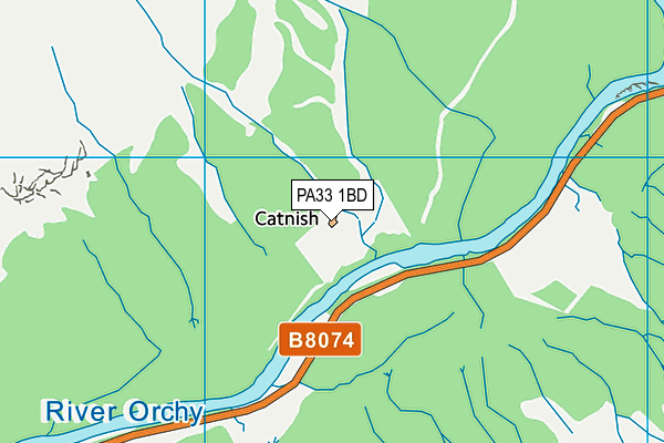 PA33 1BD map - OS VectorMap District (Ordnance Survey)