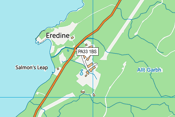 PA33 1BS map - OS VectorMap District (Ordnance Survey)
