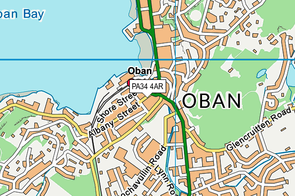PA34 4AR map - OS VectorMap District (Ordnance Survey)