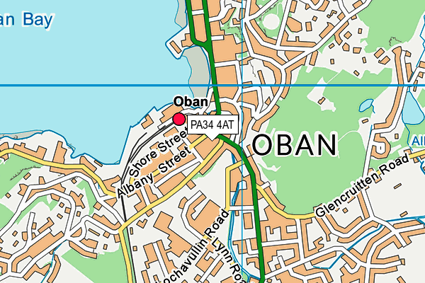 Map of COLUMBA HOTEL (OBAN) LIMITED at district scale