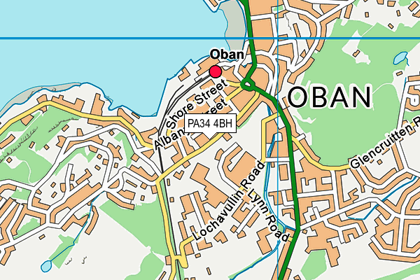 PA34 4BH map - OS VectorMap District (Ordnance Survey)