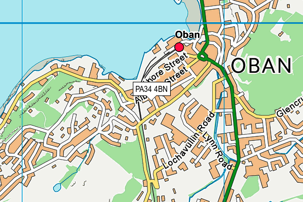 PA34 4BN map - OS VectorMap District (Ordnance Survey)