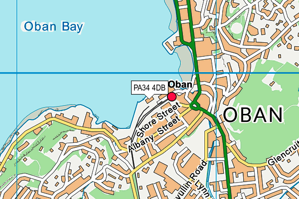 PA34 4DB map - OS VectorMap District (Ordnance Survey)