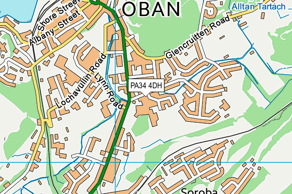 PA34 4DH map - OS VectorMap District (Ordnance Survey)