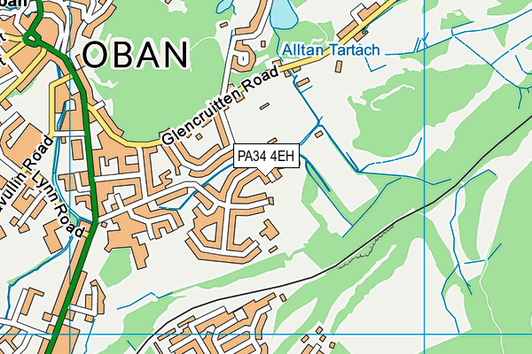 PA34 4EH map - OS VectorMap District (Ordnance Survey)