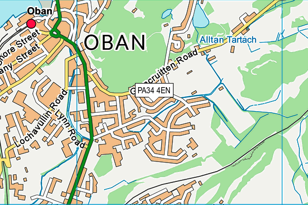 PA34 4EN map - OS VectorMap District (Ordnance Survey)
