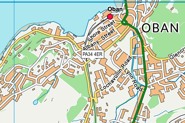 PA34 4ER map - OS VectorMap District (Ordnance Survey)