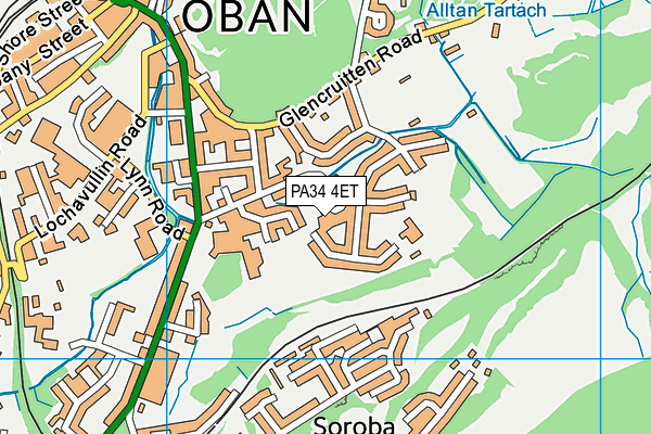 PA34 4ET map - OS VectorMap District (Ordnance Survey)