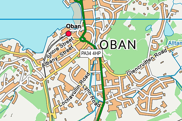 Map of OBAN PLUMBING & HEATING LIMITED at district scale