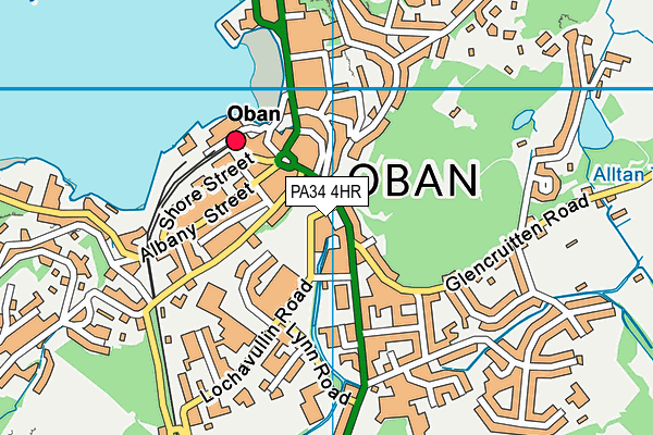 PA34 4HR map - OS VectorMap District (Ordnance Survey)