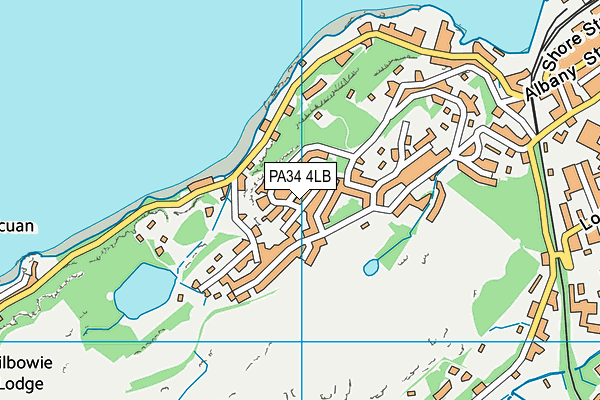 PA34 4LB map - OS VectorMap District (Ordnance Survey)