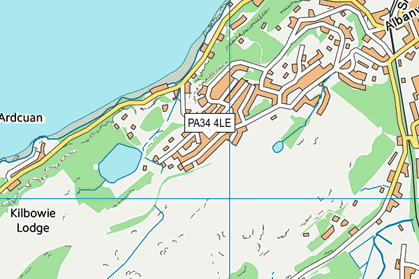 PA34 4LE map - OS VectorMap District (Ordnance Survey)