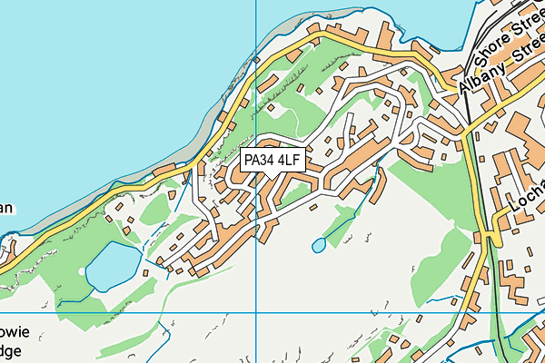 PA34 4LF map - OS VectorMap District (Ordnance Survey)