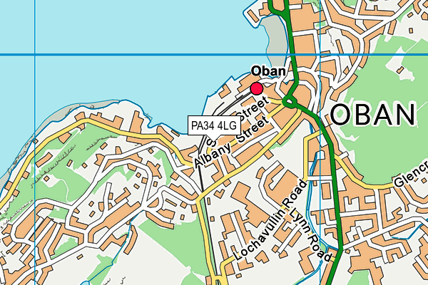 PA34 4LG map - OS VectorMap District (Ordnance Survey)