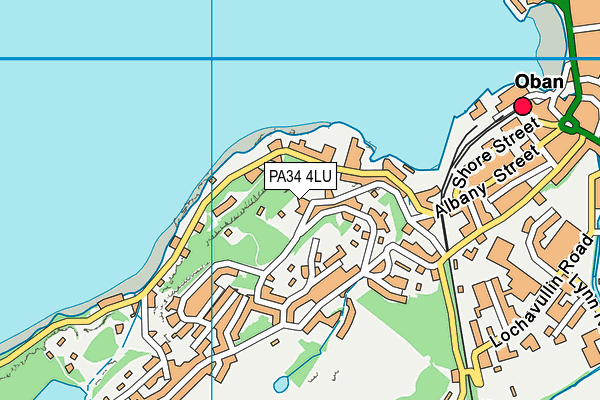 PA34 4LU map - OS VectorMap District (Ordnance Survey)