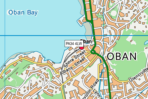 PA34 4LW map - OS VectorMap District (Ordnance Survey)