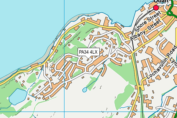 PA34 4LX map - OS VectorMap District (Ordnance Survey)