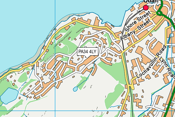 PA34 4LY map - OS VectorMap District (Ordnance Survey)