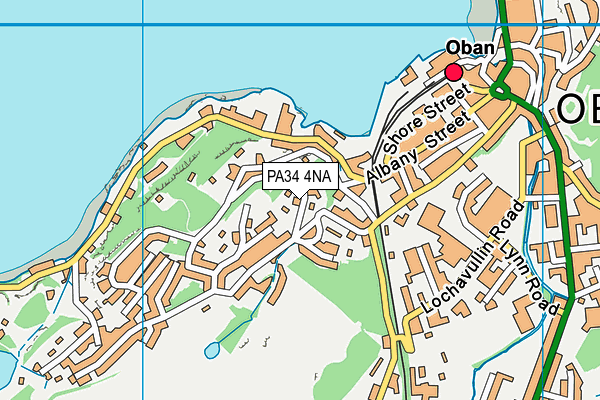 PA34 4NA map - OS VectorMap District (Ordnance Survey)