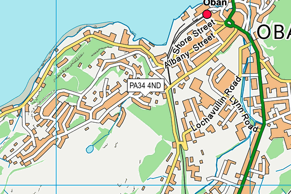 PA34 4ND map - OS VectorMap District (Ordnance Survey)