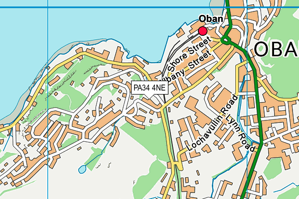 PA34 4NE map - OS VectorMap District (Ordnance Survey)