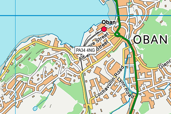 PA34 4NG map - OS VectorMap District (Ordnance Survey)