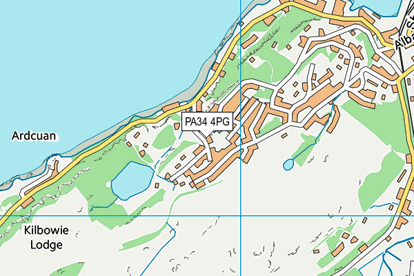 PA34 4PG map - OS VectorMap District (Ordnance Survey)