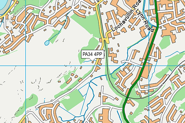 PA34 4PP map - OS VectorMap District (Ordnance Survey)