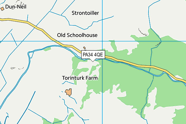 PA34 4QE map - OS VectorMap District (Ordnance Survey)