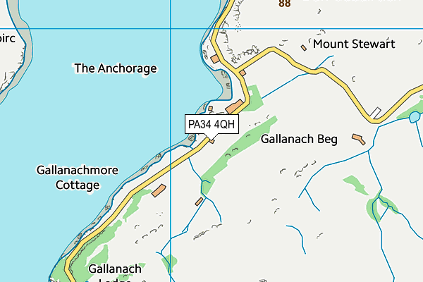 PA34 4QH map - OS VectorMap District (Ordnance Survey)