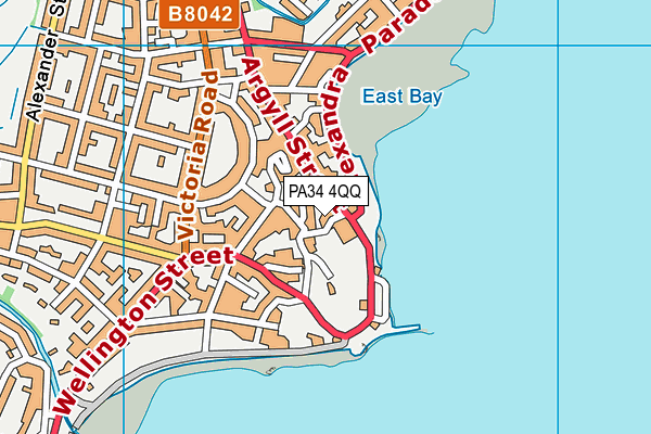 PA34 4QQ map - OS VectorMap District (Ordnance Survey)