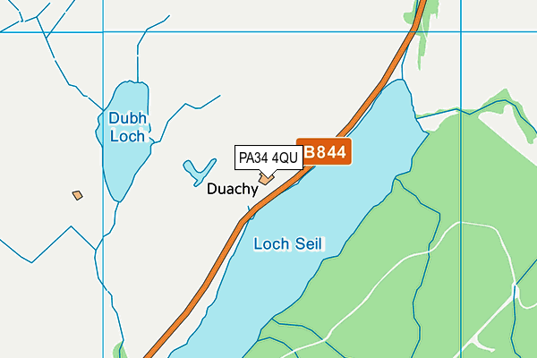 PA34 4QU map - OS VectorMap District (Ordnance Survey)