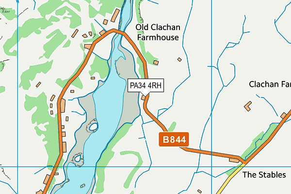 PA34 4RH map - OS VectorMap District (Ordnance Survey)