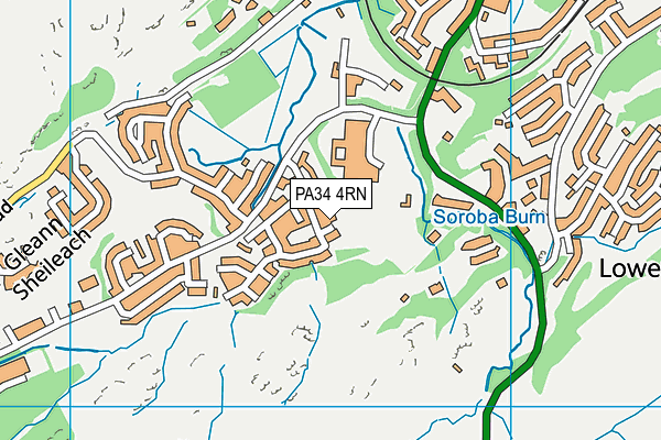 PA34 4RN map - OS VectorMap District (Ordnance Survey)