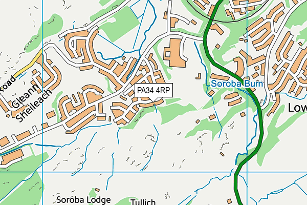 PA34 4RP map - OS VectorMap District (Ordnance Survey)