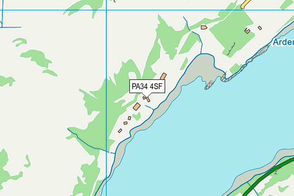 PA34 4SF map - OS VectorMap District (Ordnance Survey)